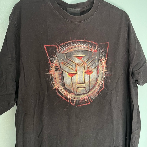 Licensed Transformers Logo T-Shirt Movie Tee Graphic Men’s XL Black - Picture 3 of 3